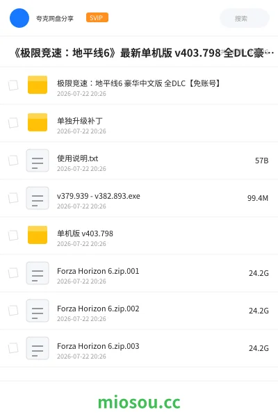 《《极限竞速:地平线6》最新单机版 v403.798 全DLC豪华中文学习版—【300GB】》游戏网盘|学习资源网盘