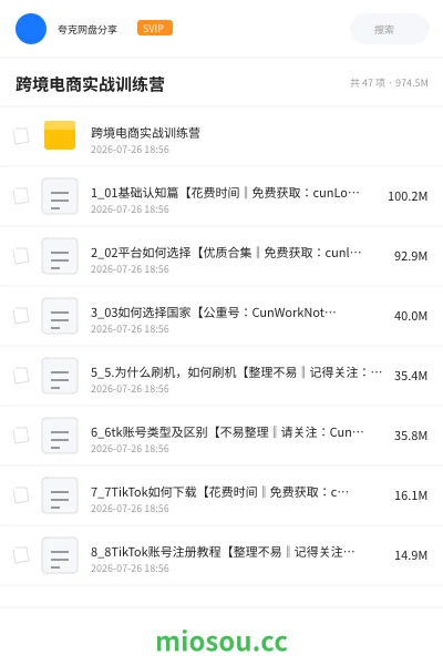 《跨境电商实战训练营》AIGC网盘|学习资源网盘