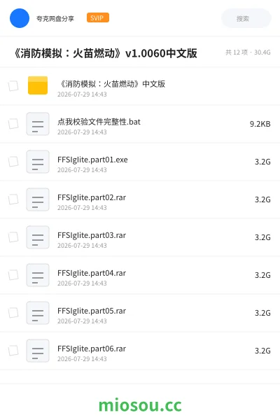 《《消防模拟：火苗燃动》v1.0060中文版》游戏网盘｜学习资源网盘