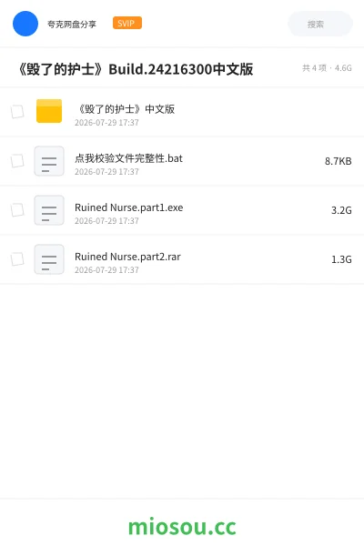 《《毁了的护士》Build.24216300中文版》游戏学习资源封面