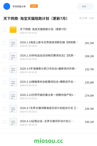 《天下网商·淘宝天猫陪跑计划(更新7月)》AIGC学习资源封面