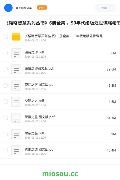《《韬略智慧系列丛书》6册全集 ,90年代绝版处世谋略老书》书刊网盘|学习资源网盘