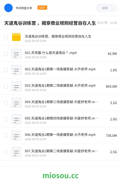 《大齐老师 天道鬼谷训练营》教程学习资源封面