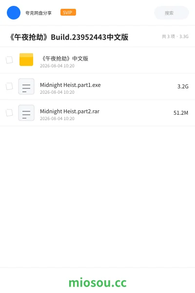 《《午夜抢劫》Build.23952443中文版》游戏网盘｜学习资源网盘