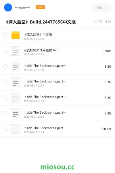 《《深入后室》Build.24477856中文版》游戏网盘｜学习资源网盘