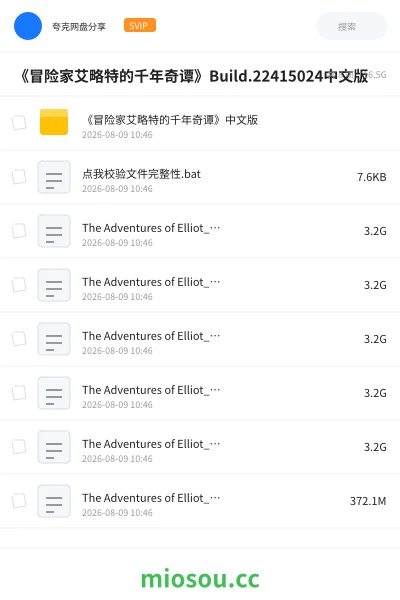 《《冒险家艾略特的千年奇谭》Build.22415024中文版》游戏网盘|学习资源网盘