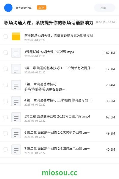 《职场沟通大课,系统提升你的职场话语影响力》教程网盘|学习资源网盘