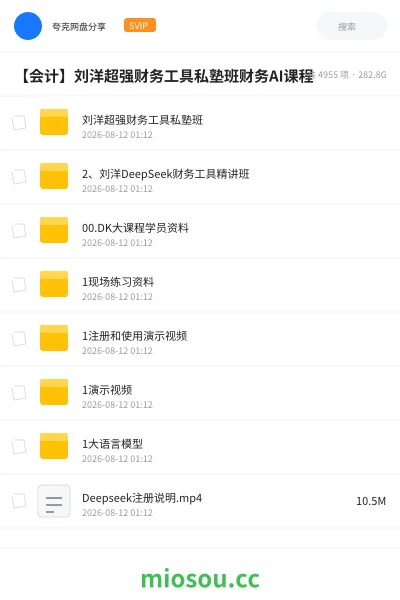 《刘洋超强财务工具私塾班》会计网盘|学习资源网盘