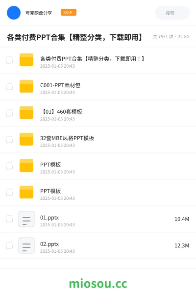 《各类付费PPT合集【精整分类,下载即用】》教程网盘|学习资源网盘