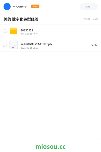 《美的 数字化转型经验》教程网盘｜学习资源网盘