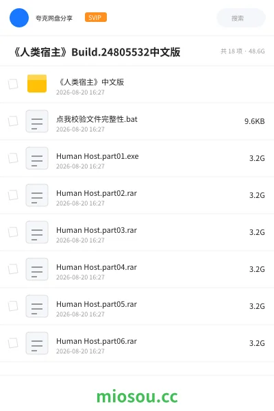 《《人类宿主》Build.24805532中文版》游戏网盘|学习资源网盘