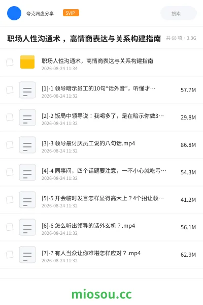 《职场人性沟通术 ,高情商表达与关系构建指南》教程网盘|学习资源网盘