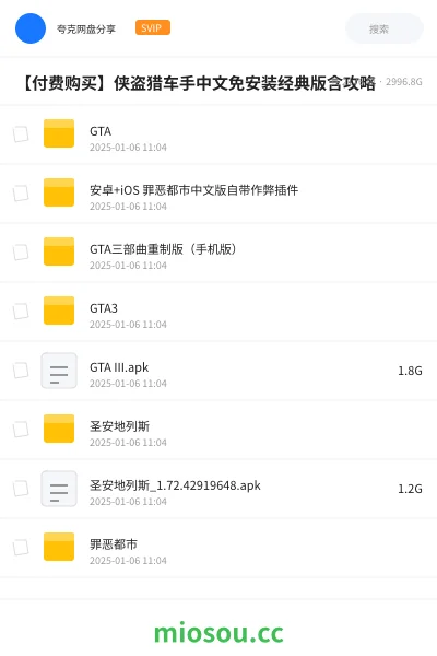 《【付费购买】侠盗猎车手中文免安装经典版含攻略》游戏学习资源封面
