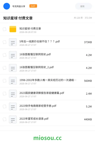 《知识星球 付费文章》教程网盘｜学习资源网盘