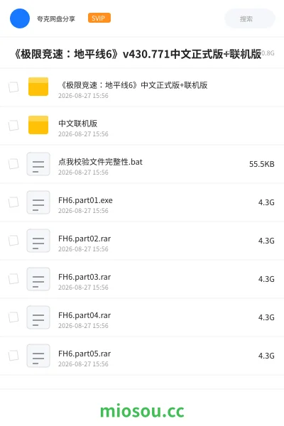 《《极限竞速:地平线6》v430.771中文正式版+联机版》游戏网盘|学习资源网盘