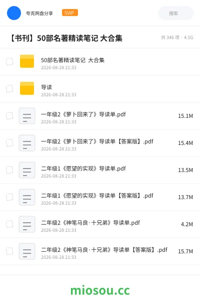 《50部名著精读笔记  大合集》书籍网盘｜学习资源网盘