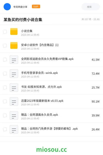 《某鱼买的付费小说合集》小说学习资源封面