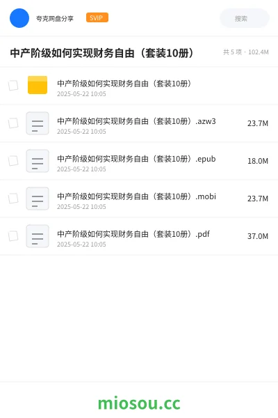 《中产阶级如何实现财务自由(套装10册)》书籍学习资源封面