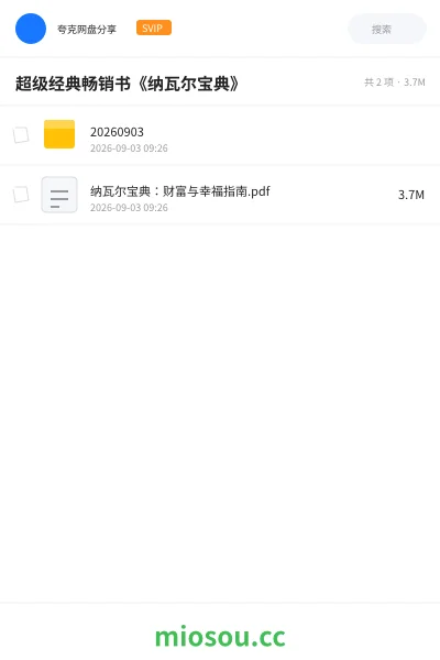 《超级经典畅销书《纳瓦尔宝典》》书籍学习资源封面