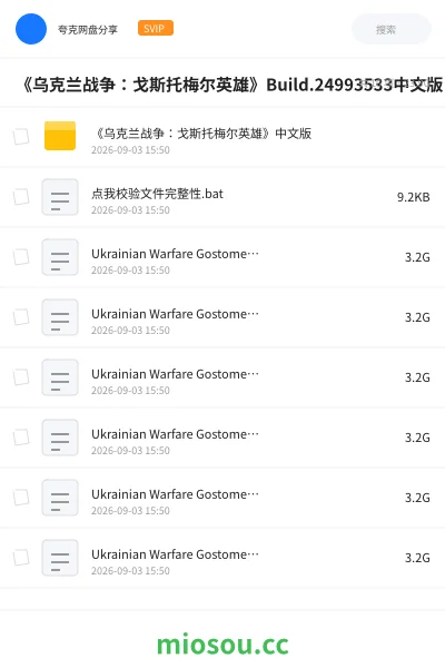 《《乌克兰战争：戈斯托梅尔英雄》Build.24993533中文版》游戏网盘｜学习资源网盘