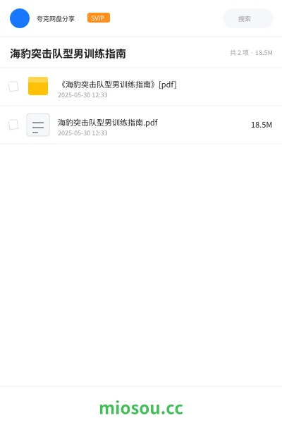 《海豹突击队型男训练指南》教程学习资源封面