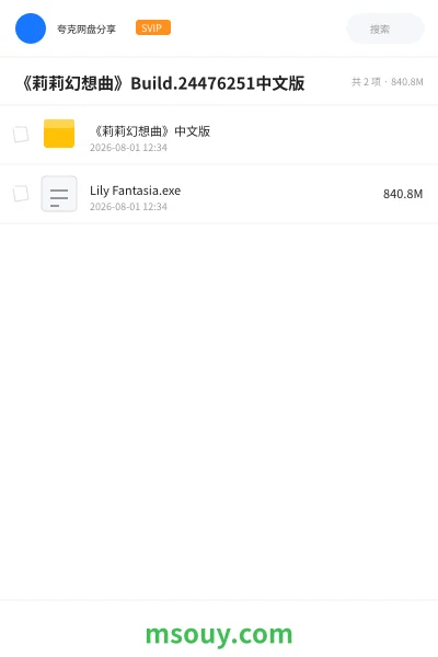 《《莉莉幻想曲》Build.24476251中文版》游戏学习资源封面