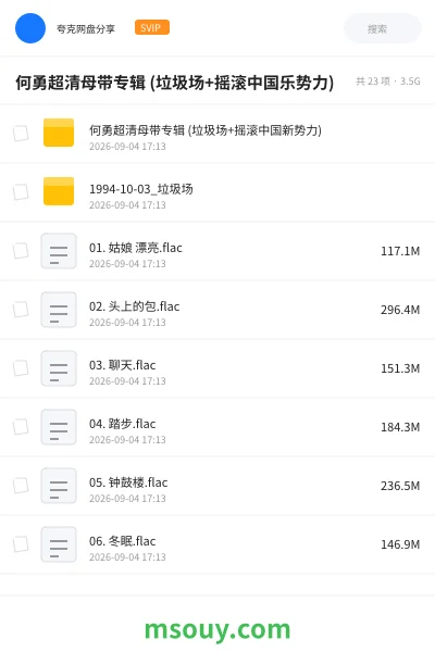 《何勇超清母带专辑 (垃圾场+摇滚中国乐势力)》音乐学习资源封面
