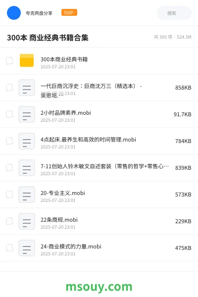 《300本 商业经典书籍合集》书籍学习资源封面