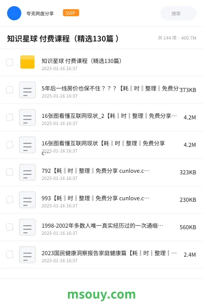 《知识星球 付费课程(精选130篇 )》教程学习资源封面