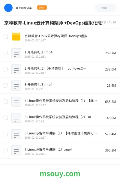 《京峰教育-Linux云计算构架师 +DevOps虚拟化班》教程学习资源封面