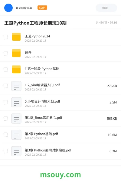 《王道Python工程师长期班10期》编程学习资源封面
