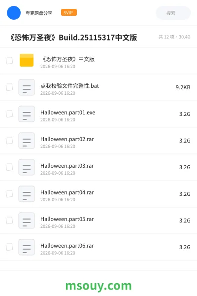 《《恐怖万圣夜》Build.25115317中文版》游戏学习资源封面