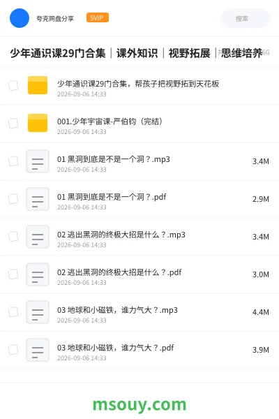 《少年通识课29门合集|课外知识|视野拓展|思维培养》教程学习资源封面