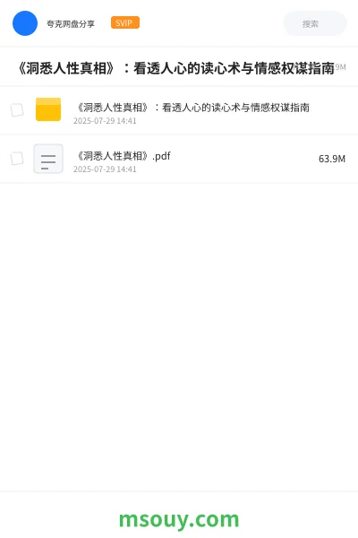 《《洞悉人性真相》:看透人心的读心术与情感权谋指南》书籍学习资源封面