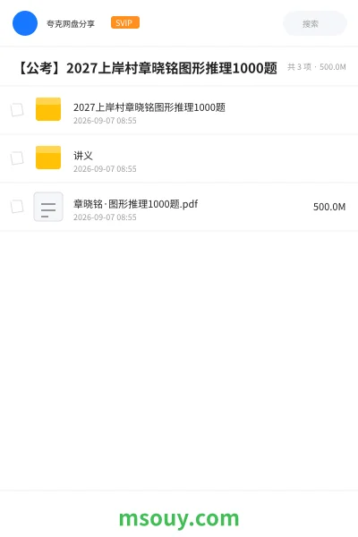 《2027上岸村章晓铭图形推理1000题》公考学习资源封面