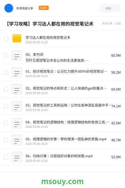 《学习达人都在用的视觉笔记术》教程学习资源封面