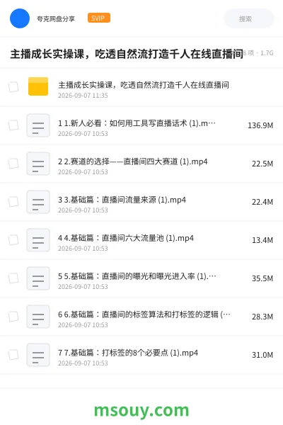 《主播成长实操课,吃透自然流打造千人在线直播间》教程学习资源封面