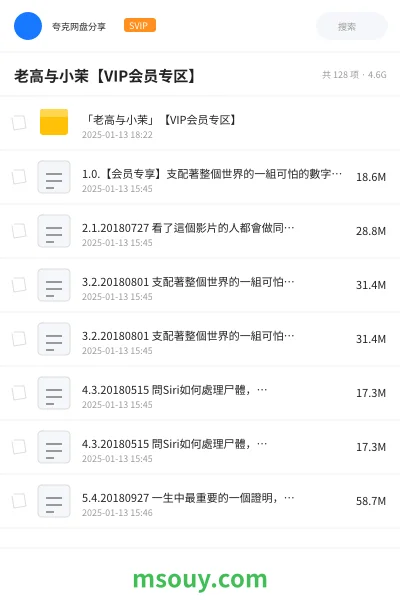 《老高与小茉【VIP会员专区】》纪录片学习资源封面