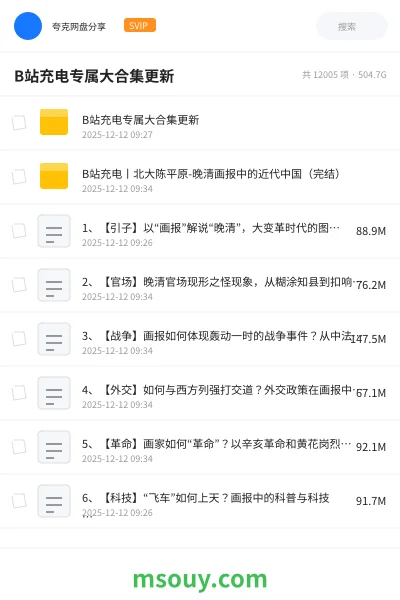 《B站充电专属大合集更新》教程学习资源封面