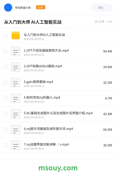 《从入门到大师 AI人工智能实战》AIGC学习资源封面