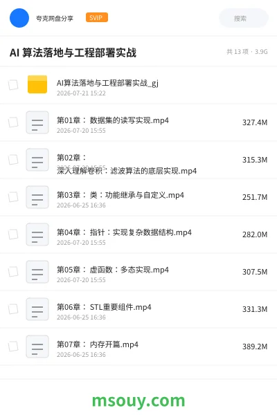 《AI 算法落地与工程部署实战》AIGC学习资源封面