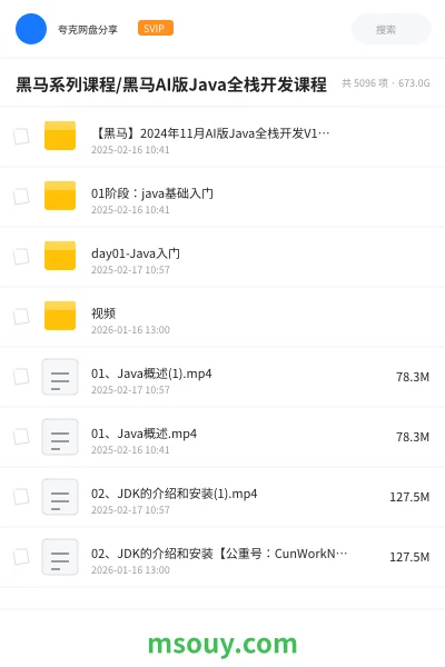 《黑马系列课程/黑马AI版Java全栈开发课程》AIGC学习资源封面