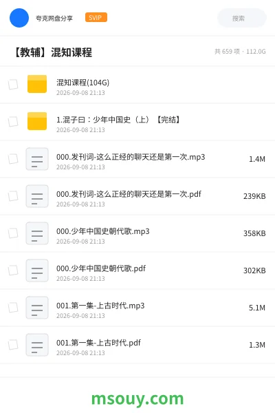 《【教辅】混知课程》其他网盘|学习资源网盘