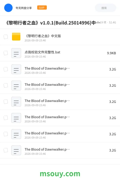 《《黎明行者之血》v1.0.1(Build.25014996)中文版》游戏学习资源封面