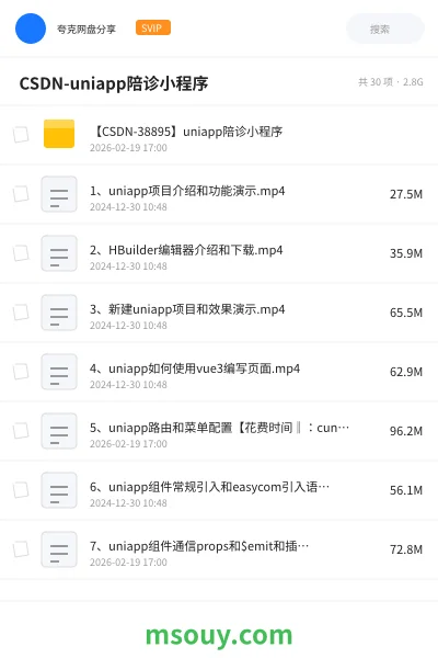 《🔥 CSDN-uniapp陪诊小程序》教程学习资源封面