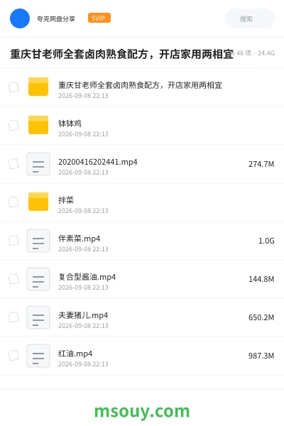 《重庆甘老师全套卤肉熟食配方,开店家用两相宜》教程学习资源封面