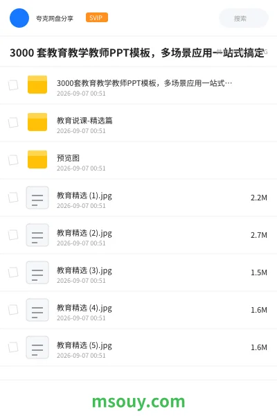 《3000 套教育教学教师PPT模板,多场景应用一站式搞定》学习资源网盘|学习资源网盘
