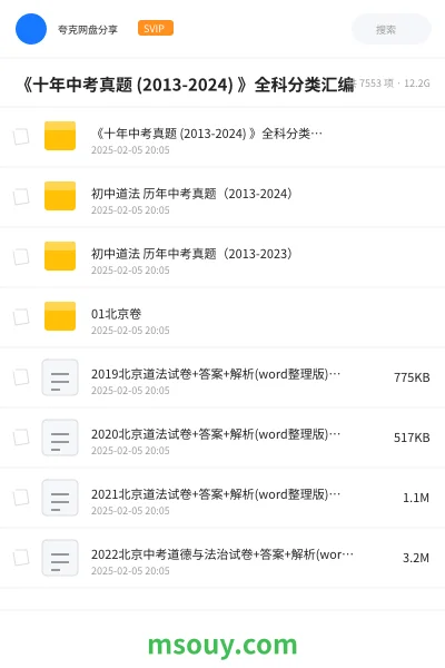 《《十年中考真题 (2013-2024) 》全科分类汇编》学习资源学习资源封面