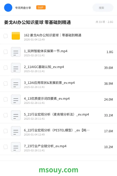 《姜戈AI办公知识星球 零基础到精通》教程学习资源封面