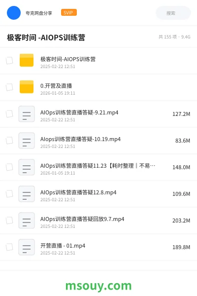 《极客时间 -AIOPS训练营》AIGC学习资源封面